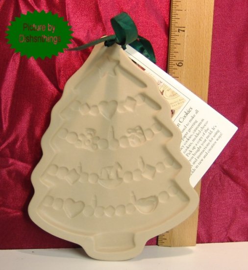 Brown Bag Art 1986 Christmas Tree Cookie Press w/ Book