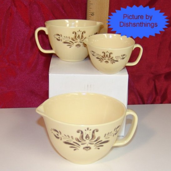 Pfaltzgraff VILLAGE 3pc Melamine Measure Cup Set NEW!