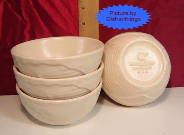 Pfaltzgraff REMEMBRANCE 5in Basket Weave Bowls (4) NEW!
