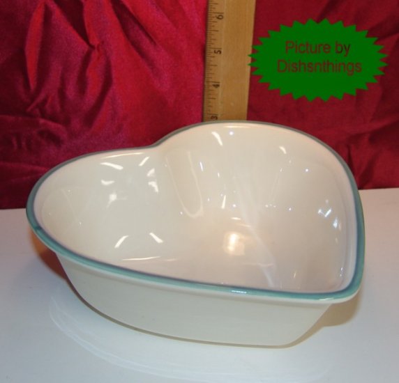 Pfaltzgraff JUNIPER Large Heart Serve Bowl USA! MINT!