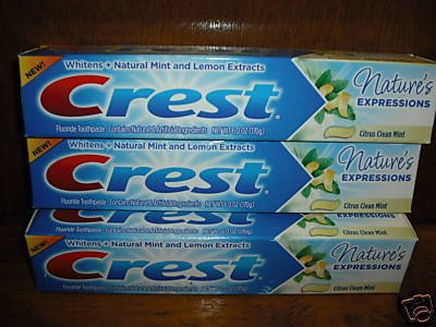LOT OF 10 CREST TOOTHPASTE NATURES MINT