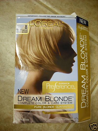 LOT OF 5 NEW LOREAL DREAM BLONDE. 8 MEDIUM BLONDE