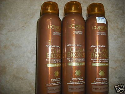 LOT OF 10 LOREAL GLAM BRONZE SPRAY FOR LEGS. MEDIUM