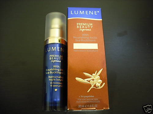 2 LUMENE PREMIUM BEAUTY RESTRUCTURING NIGHT SERUM