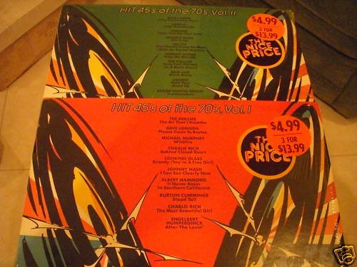 HIT 45 OF THE 70s- VOLUMES 1 & 11 - EPIC LP - NEAR MINT