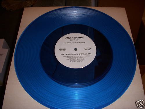 THE FIXX - ONE THING LEADS TO ANOTHER-MCA BLUE VINYL PR