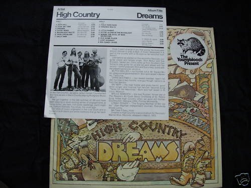 HIGH COUNTRY-DREAMS PROMO WHITE LABEL WB- NM