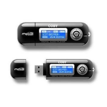 COBY MP3 PLAYER/USB FLASH DRIVE WITH BUILT-IN 128MB FLASH MEMORY