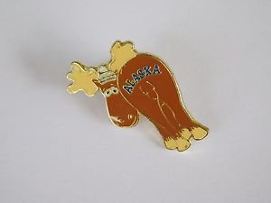 Collectible Vintage Alaska State Moose Lapel Pin