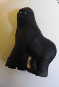 Collectible Clay Critters Gorilla Refrigerator Magnet Swarovski Crystal Eyes