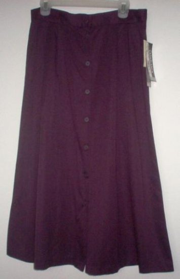 brand new CASABLANCA plum colored long full skirt size 16 NWT