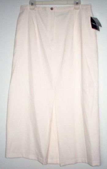 BRAND NEW SAG HARBOR cream long skirt size 16 NWT