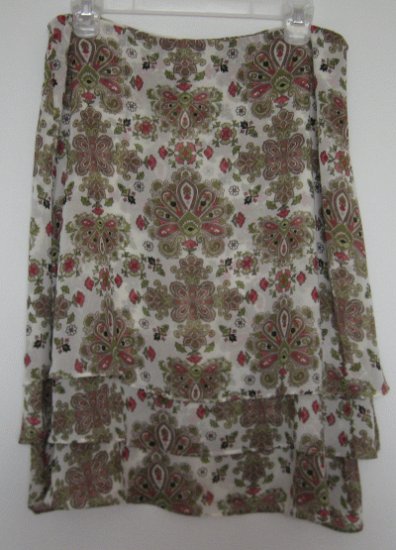 3 layer sheer overlay skirt size 8 NICOLE MILLER in good condition