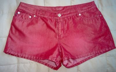 LIKE NEW EXPRESS JEANS size 13/14 shorts shimmery sparkle red