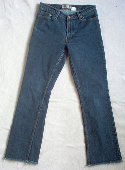 brand new OLD NAVY size 4 jeans distressed cuff bootcut NWOT