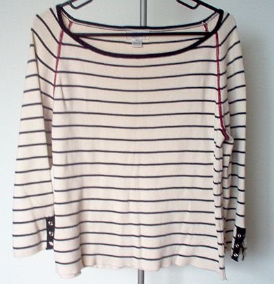 GORGEOUS CHRISTOPHER AND BANKS striped sweater like new condition in size large