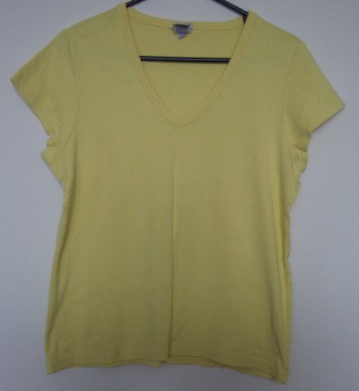 LIKE NEW perfect fit OLD NAVY yellow tee size XL