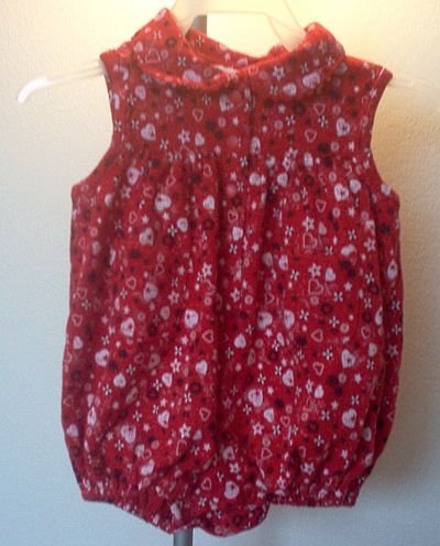 All Mine 3-6 months red romper cute one piece like new condition
