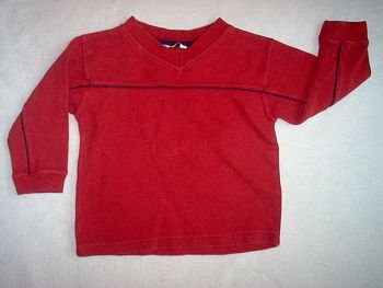 Covington Boy long sleeved size 4 red nice tee t-shirt T in excellent condition