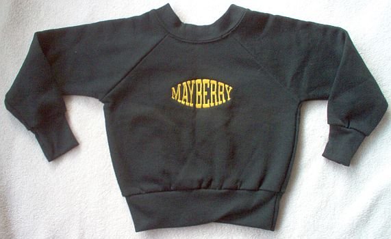 brand new Andy Griffith MAYBERRY sweatshirt size 2 12 mo NWOT collectible