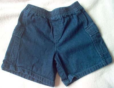 KRU 24 months mos jean shorts elastic dark wash in excellent condition