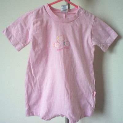 Children's Place Beauty School pink romper 3-6 mos months TCP in excellent condition