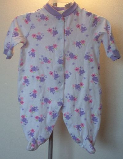 brand new Circo baby sleeper purple bees flower 3 months NWOT