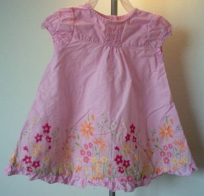 pink George size 18 months dress and bloomer set like new condition