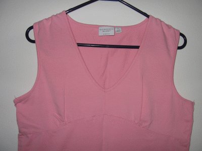LIKE NEW Sonoma STRETCH pink tank size large