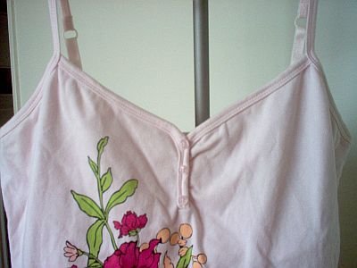 gathered sexy floral Gloria Vanderbilt pink tank size large