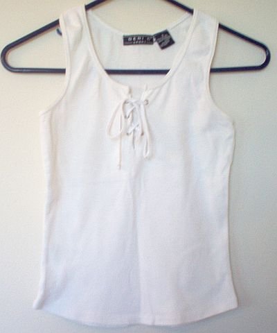 Geri C Sport junior stretch lace up tank sz Small like new condition