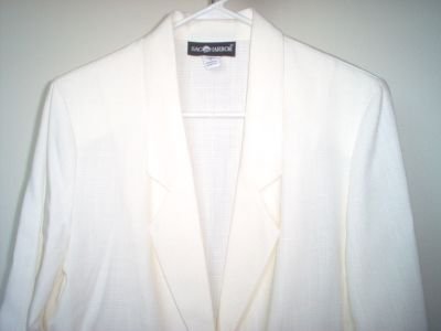 brand new SAG HARBOR cream size 8 jacket blazer suit NWOT