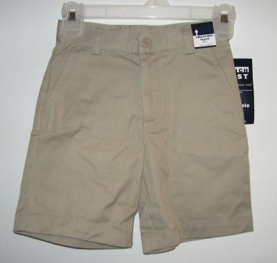 brand new French Toast adjustable waist size 6 uniform khaki shorts NWT