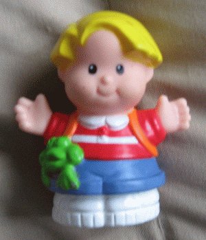 1999 Fisher Price Little People school Eddie w Freddie