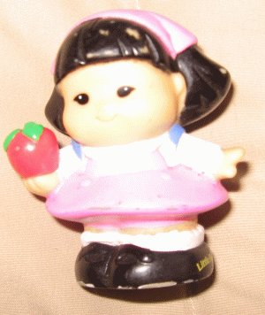 2001 Fisher Price Little People SONYA LEE school with apple