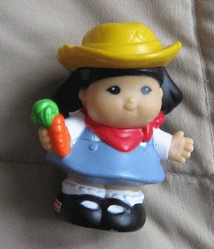 2002 Fisher Price Little People SONYA LEE farm farmer