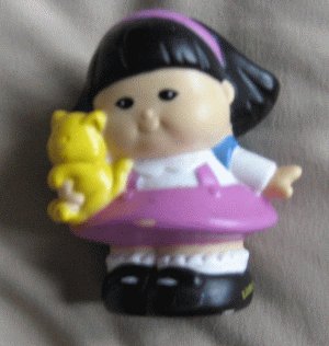 Fisher Price Little People SONYA LEE school bear 2001