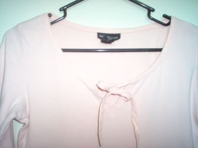 Express Jeans pink shirt size small elastic sleeve excellent condition