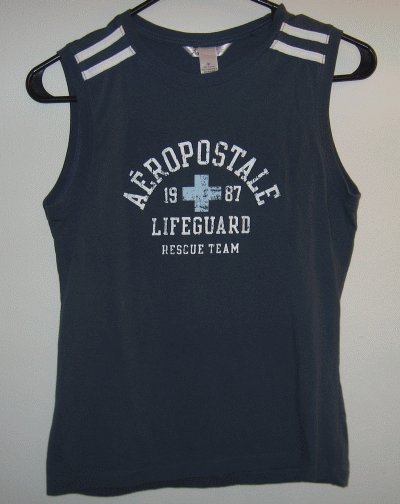 brand New Aeropostale lifeguard tank blue size medium M NWOT