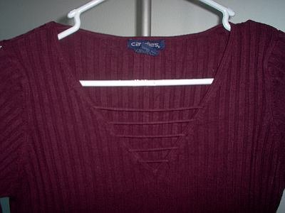 like NEW Candie's burgundy sweater ribbed size Medium M sexy
