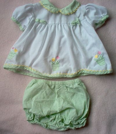Mayfair Kids 6-9 months dress bloomer outfit set excellent condition