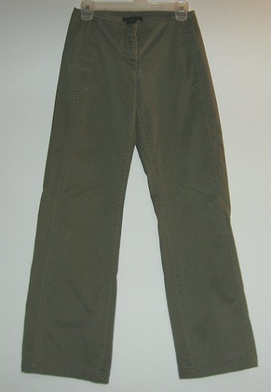 THE LIMITED stretch olive green straight leg pants size 0 good condition