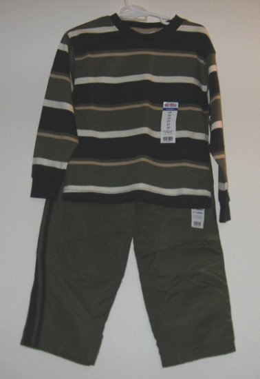NWT OKIE DOKIE 3 pc set shirt pants BRAND NEW sz 4T 5T