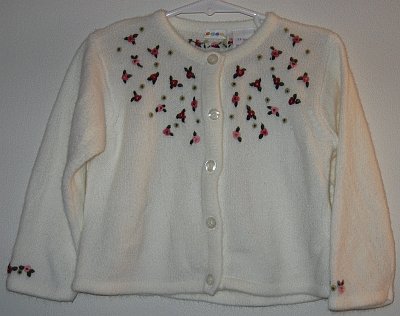 NUTCRACKER Gymbo Gymboree white cardigan 2000 sz 24 mos good condition