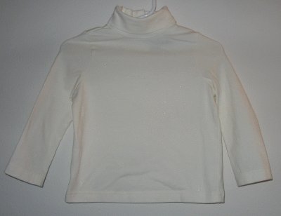 THE CHILDRENS PLACE cream glitter stretch top size 24 mos TCP