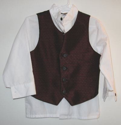 Boys Formal Cadet Club Classics Top and Vest sz 4