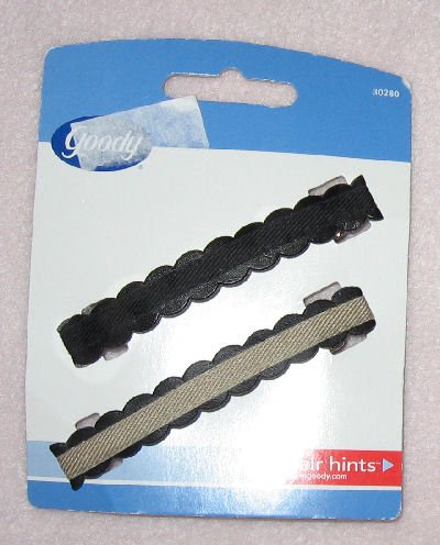 Brand new set of 2 black barrettes by Goody NIP