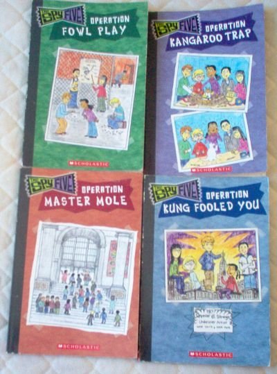 Lot of 4 books The SpyFive Kangaroo Operation Trap Fowl Play Mole