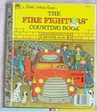 Little Golden Book Vintage Fire Fighters Counting 1983 good condition