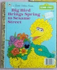 Little Golden Book Vintage Big Bird Brings Spring 1985 good condition